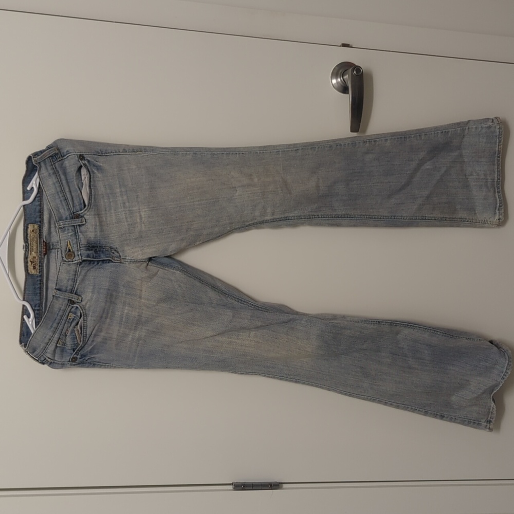 Hollister Flare hip jeans light blue size 3 short